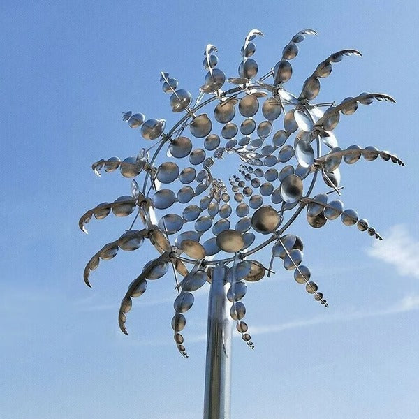 Metal Garden Windmill - Dual Motion Decorative Wind - product detail 3