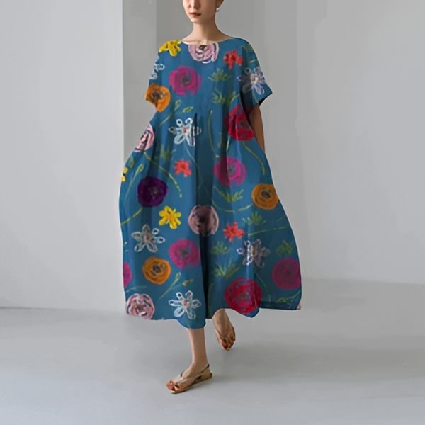 Casual and elegant dress with flora print - product image 7