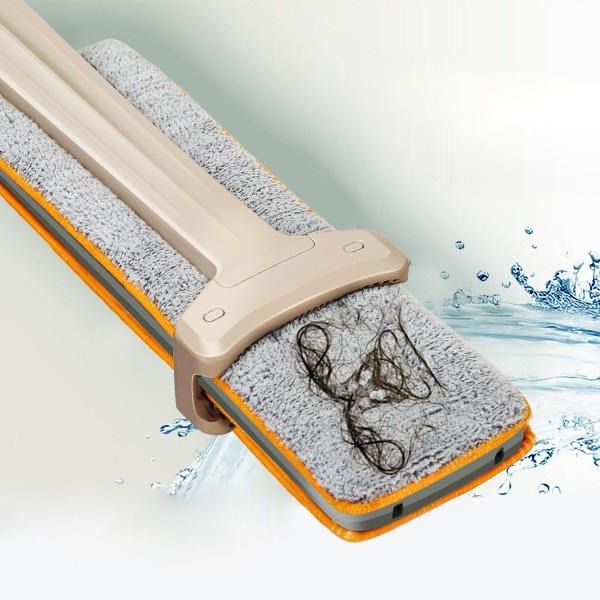 Self-Wringing Double-Sided Flat Microfiber Mop & Broom - product detail 2
