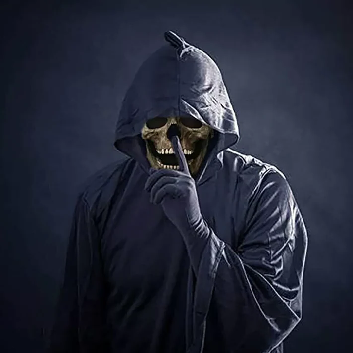 Movable Jaw Realistic Full Head Skull Mask - Human Skeleton Mask for Halloween Party - product image 5