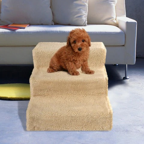 3 Step Portable Dog Stairs For Tall Bed - product detail 8