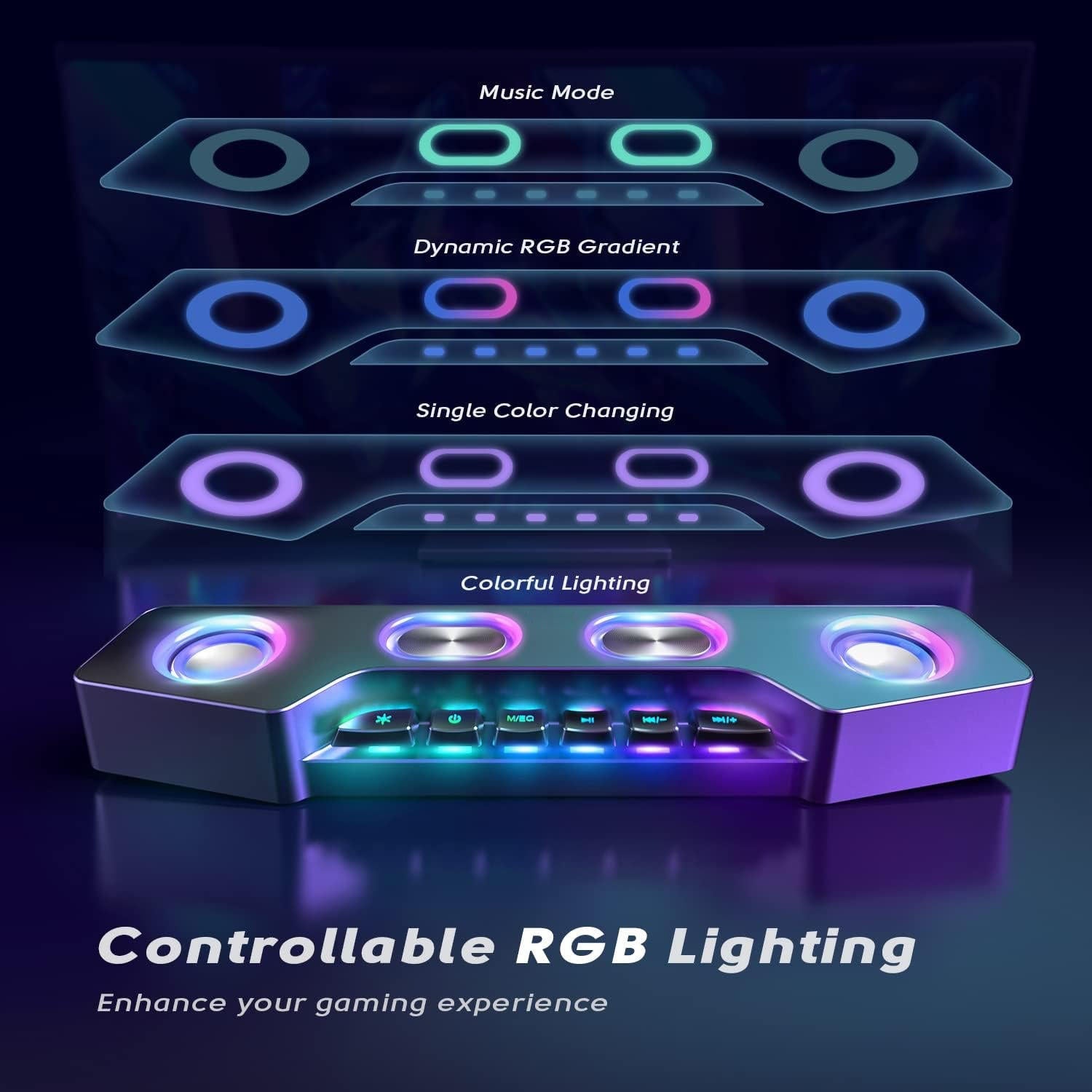 Wireless RGB Computer Speakers - product detail 5