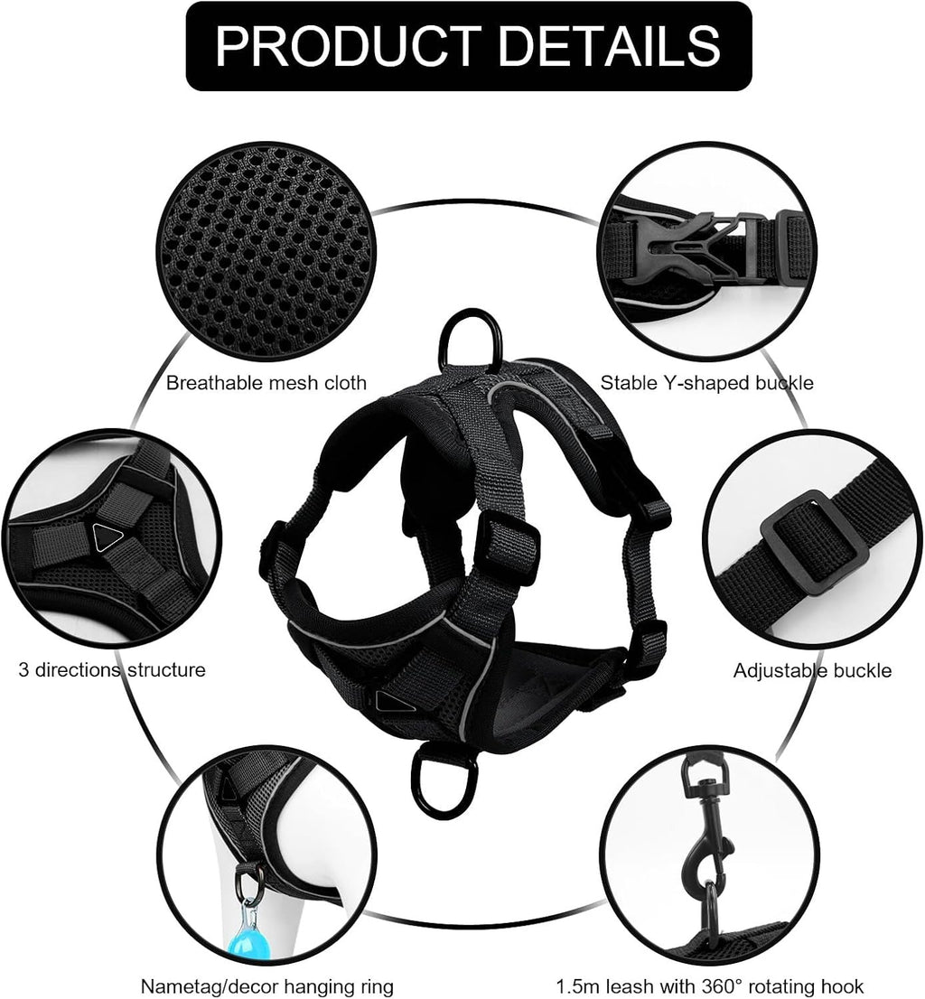 Reflective Cat Harness and Leash Set - product detail 6