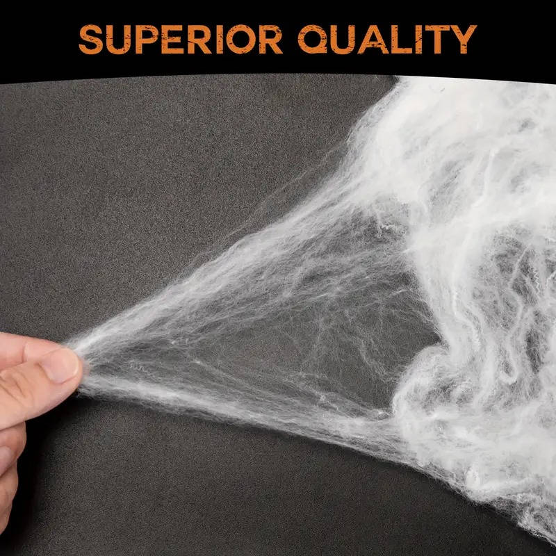 200 Sqft Spider Webs Halloween Door Decorations With Fake - product detail 5