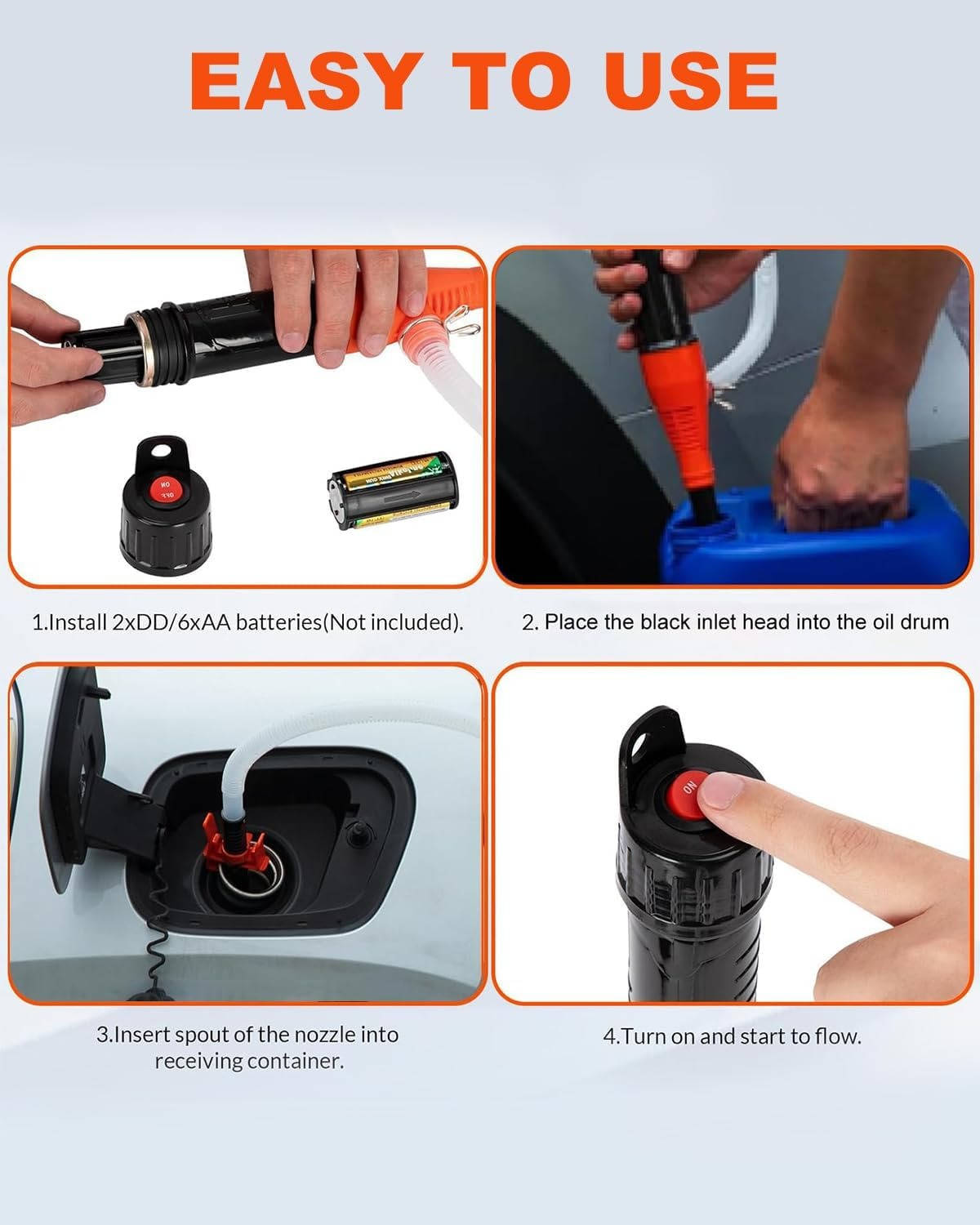 Portable Electric Siphon Pump For Gas - product detail 4