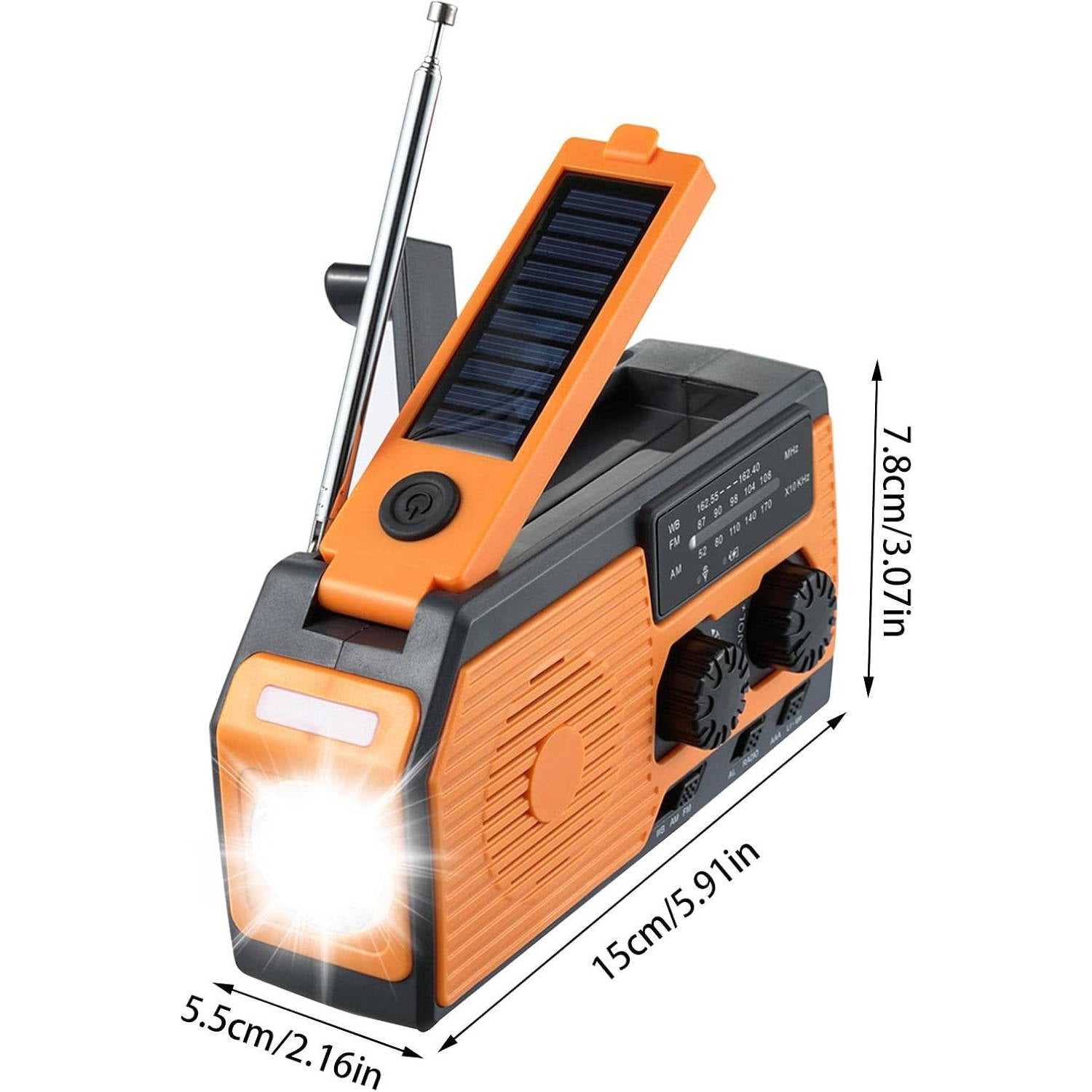 Solar Hand Crank Emergency Radio - product detail 7