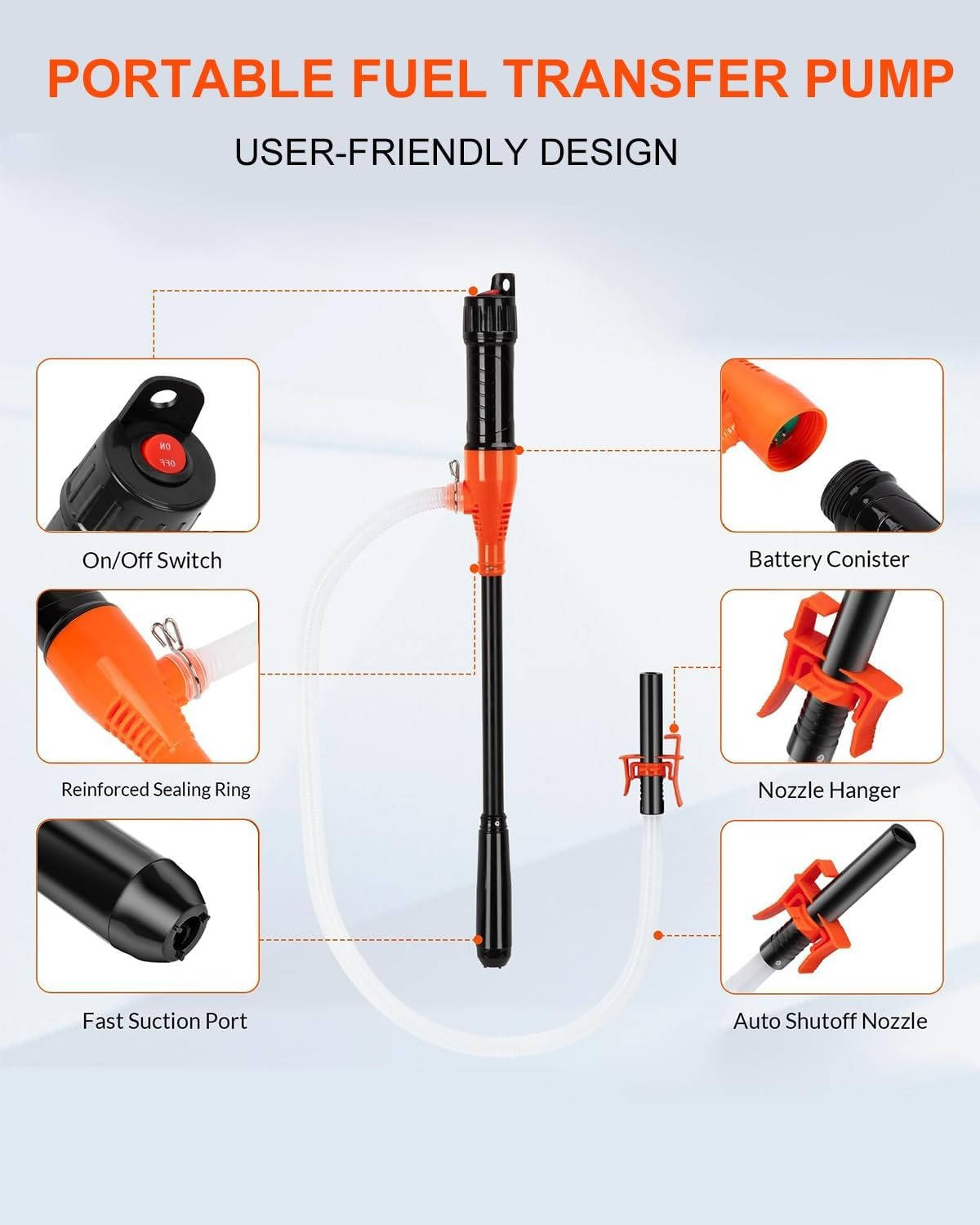 Portable Electric Siphon Pump For Gas - product detail 2