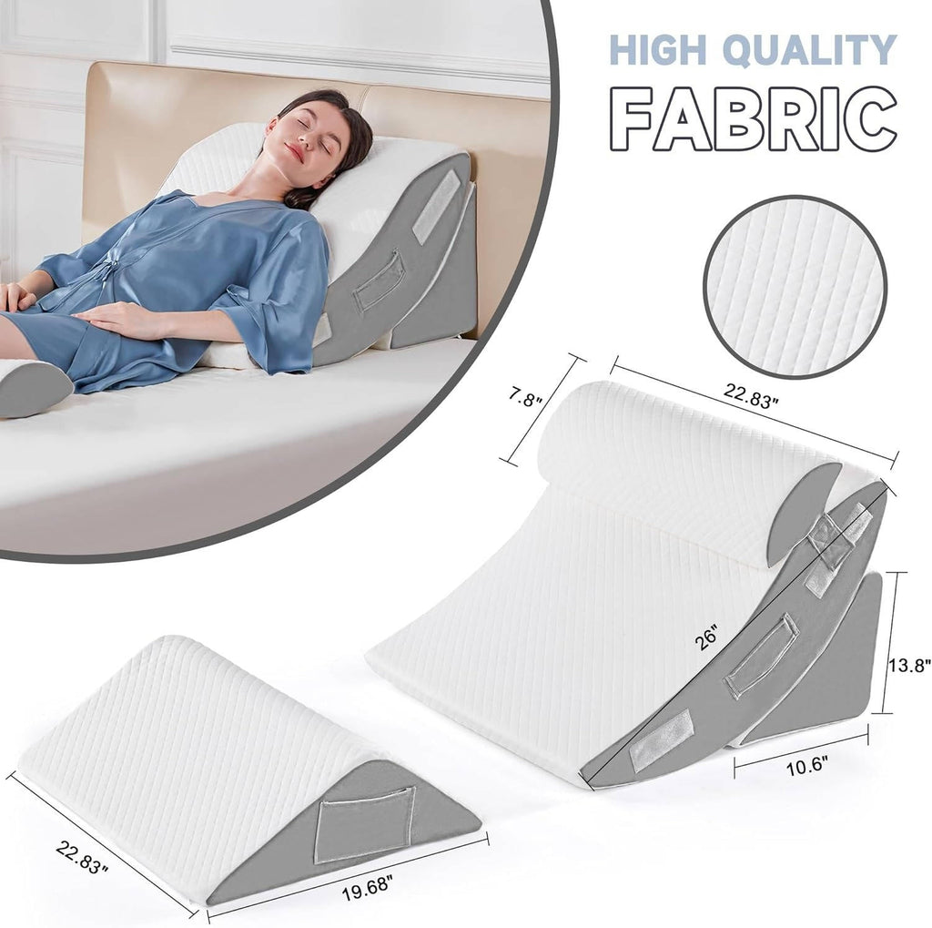 4Pcs Orthopedic Bed Wedge Pillow Set - product detail 4