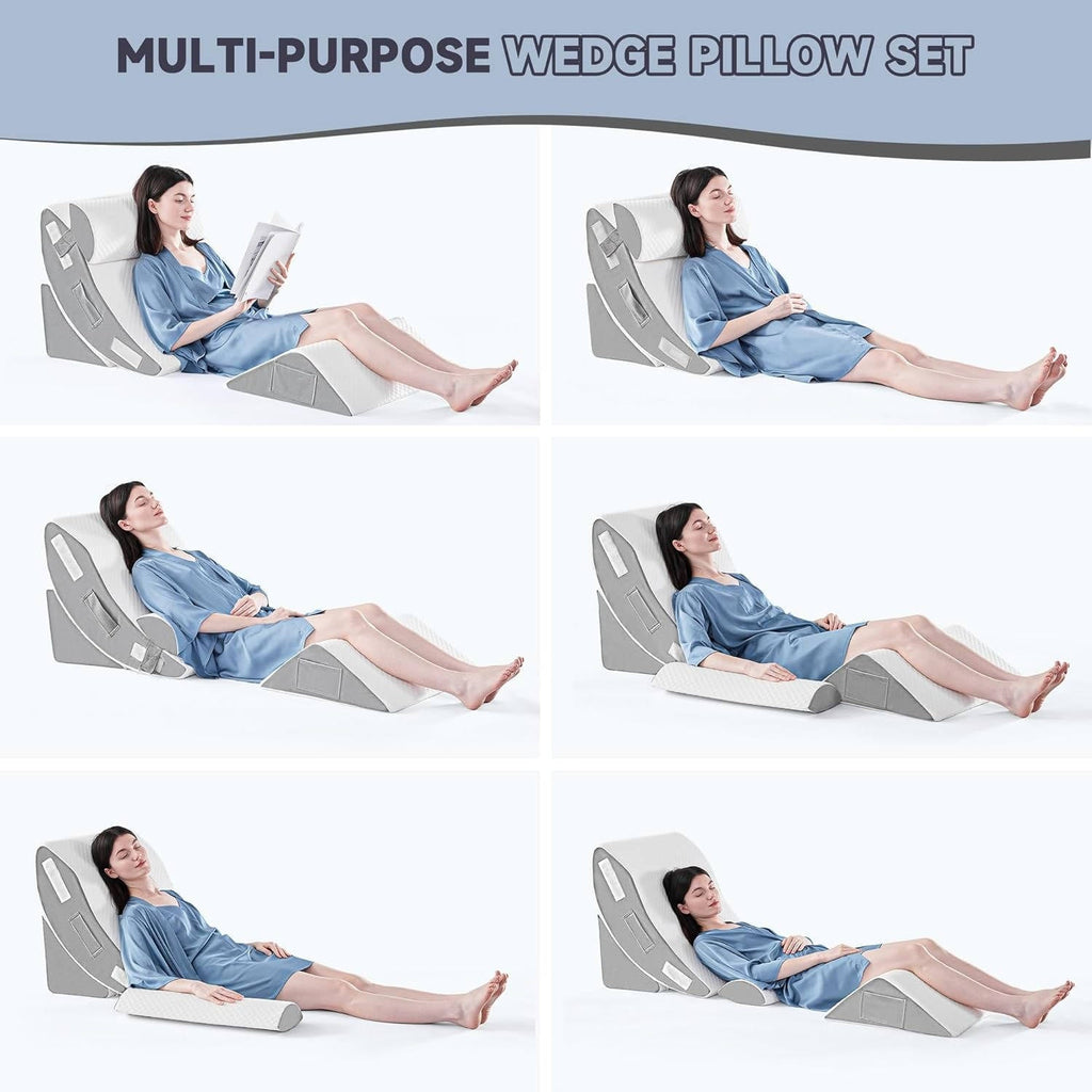 4Pcs Orthopedic Bed Wedge Pillow Set - product detail 2