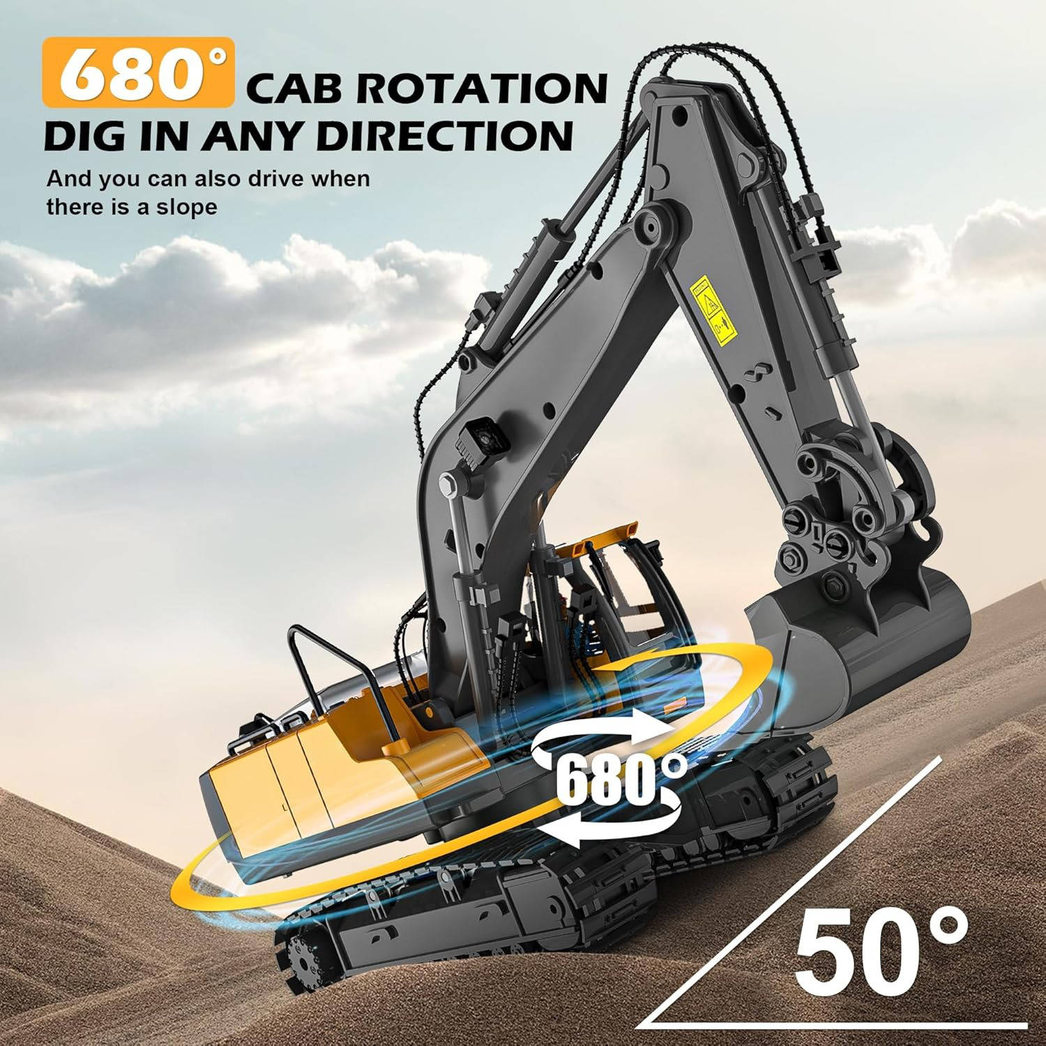 4WD Remote Control Excavator Bulldozer Dump - product detail 2