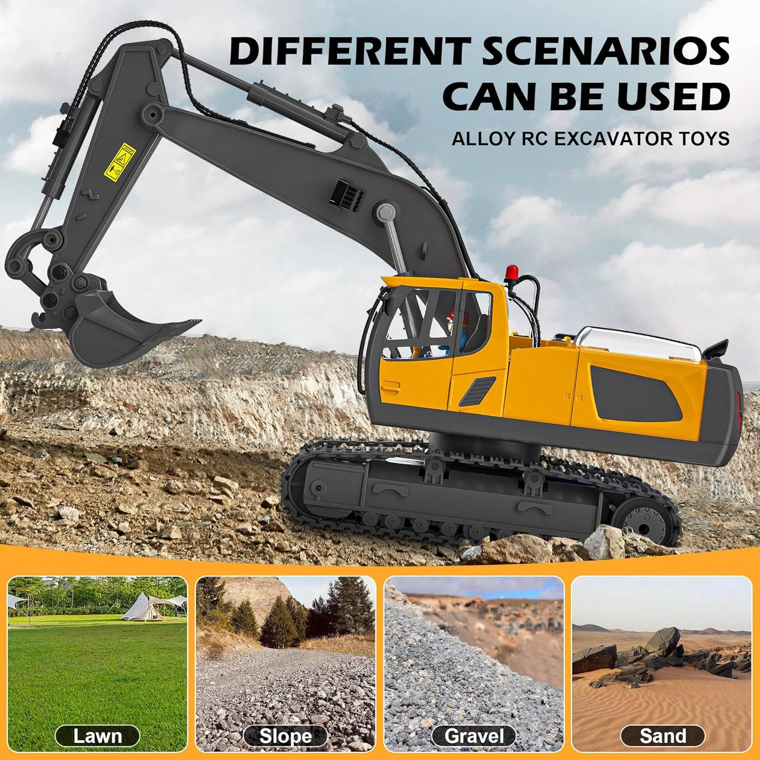 4WD Remote Control Excavator Bulldozer Dump - product detail 3