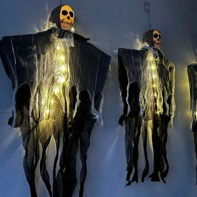 Glowing Skull Scary Outdoor Halloween Decorations- Set - product detail 2