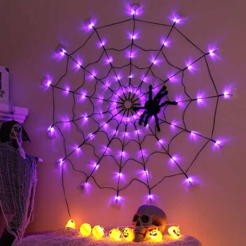 Halloween Spider Web Lights Outdoor - product detail 3