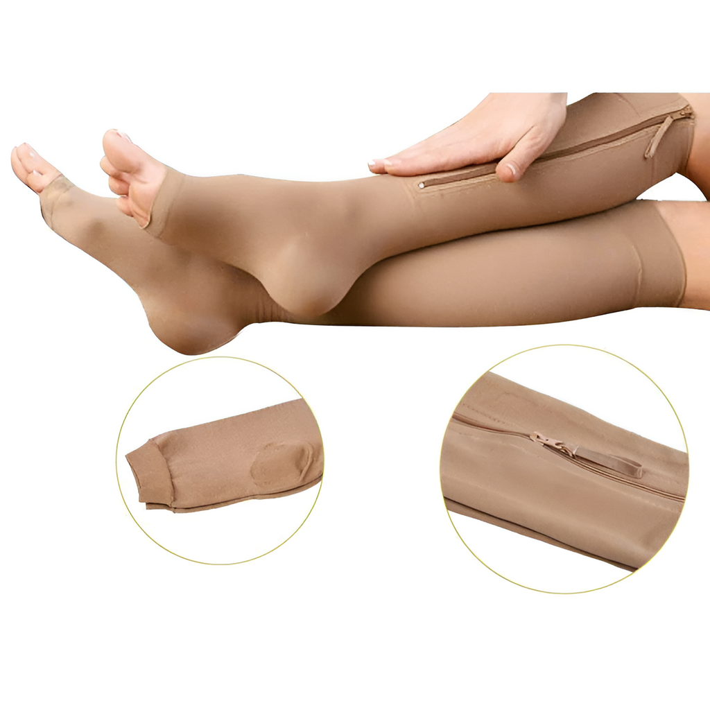 Zippered Compression Socks Support Stockings 20-30 mmHg - product image 4