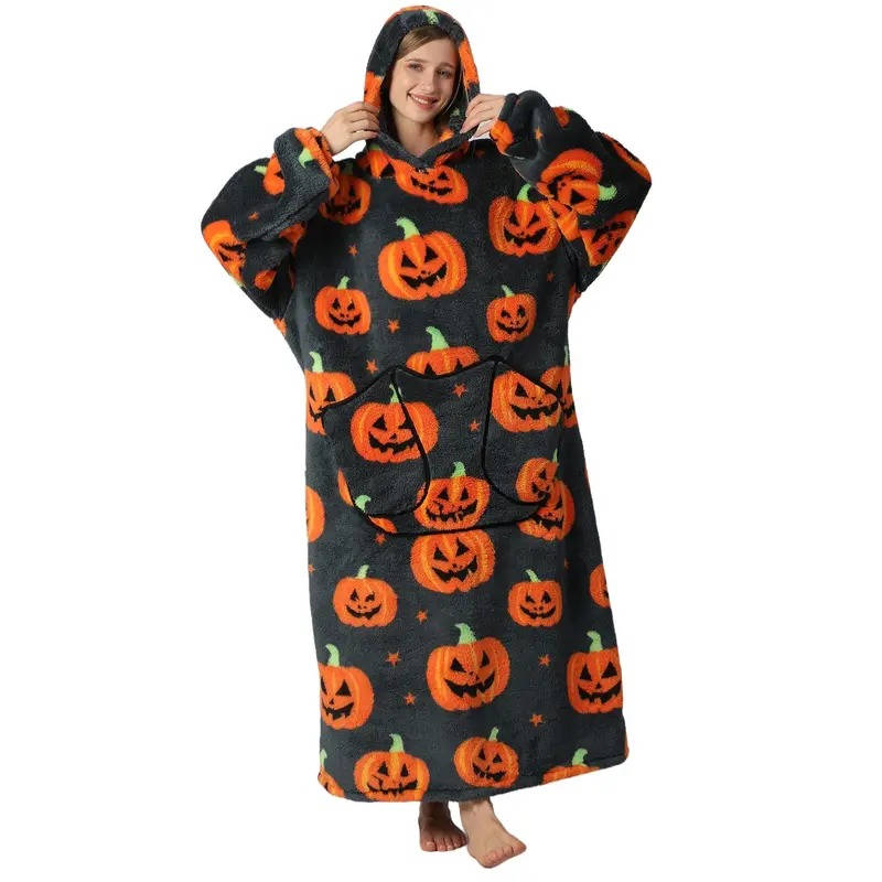 Long Wearable Blanket Hoodie - product detail 15