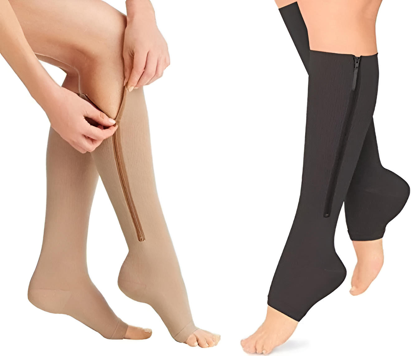Zippered Compression Socks Support Stockings 20-30 mmHg - product image 5