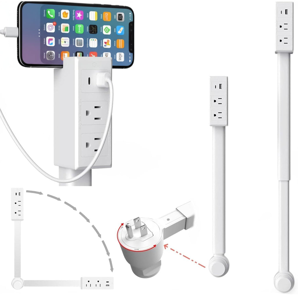 NOMOVA Plug in Extender Outlet with Rotating Arm