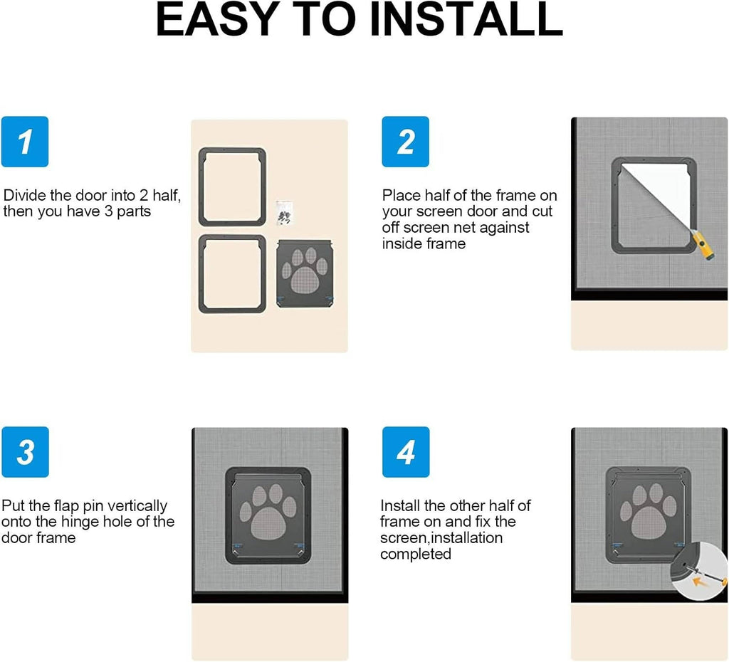 Pet Screen Door For Dogs And Cats - product detail 5