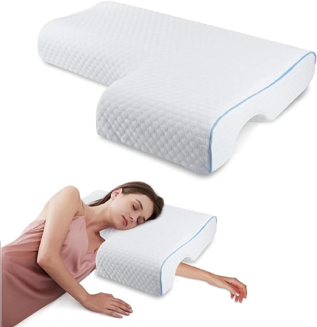 Orthopedic Couple Pillow With Arm-Tunnel For Cuddling - product detail 10