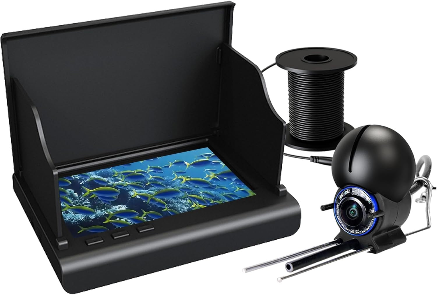 NOMOVA Portable Fish Finder Underwater Fishing Camera with 4.3 inch LCD Monitor