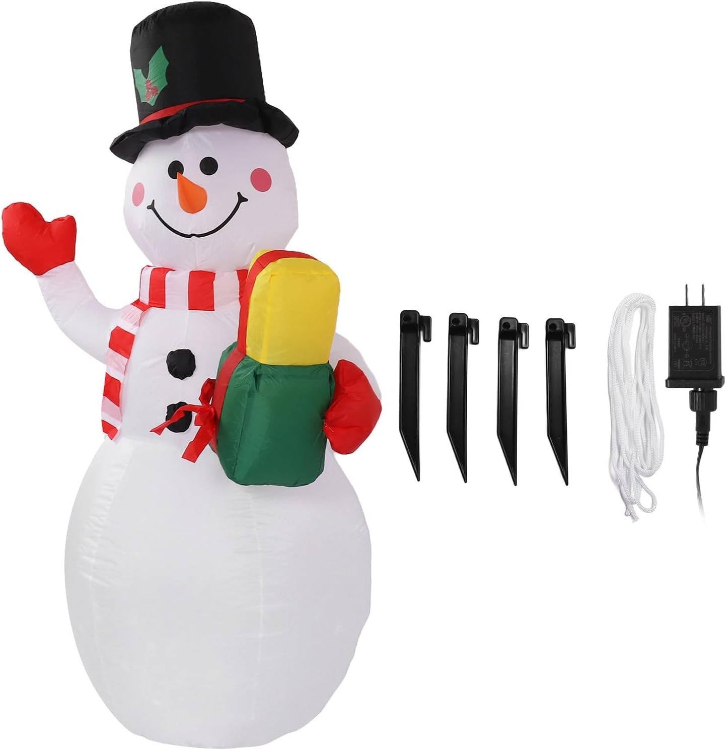 Outdoor Christmas Decorations Inflatable Snowman With LED - product detail 8