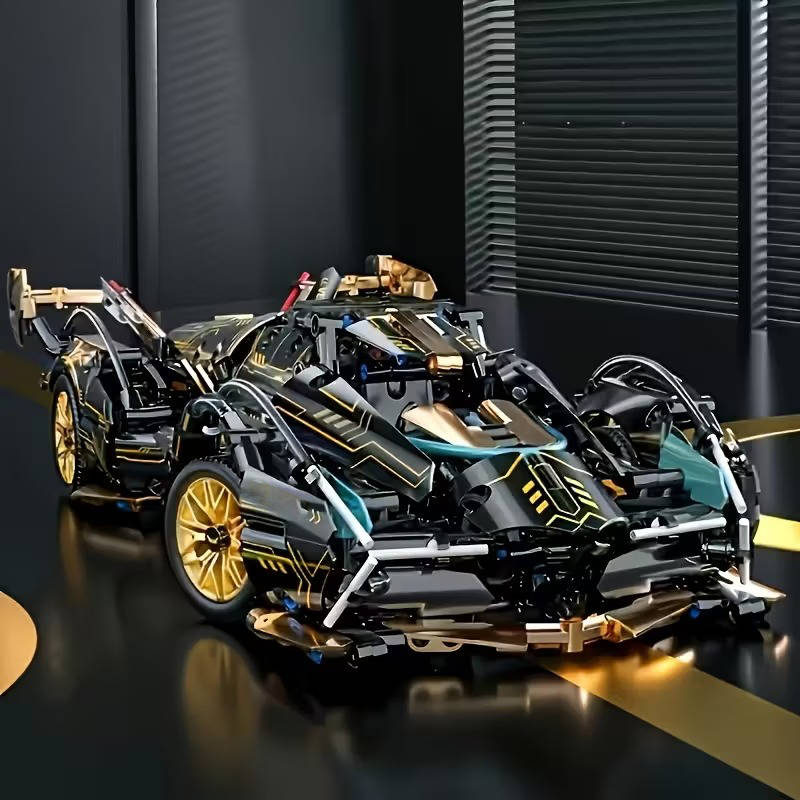 NOMOVA 1690 Piece V12 Model Car Building Block Set
