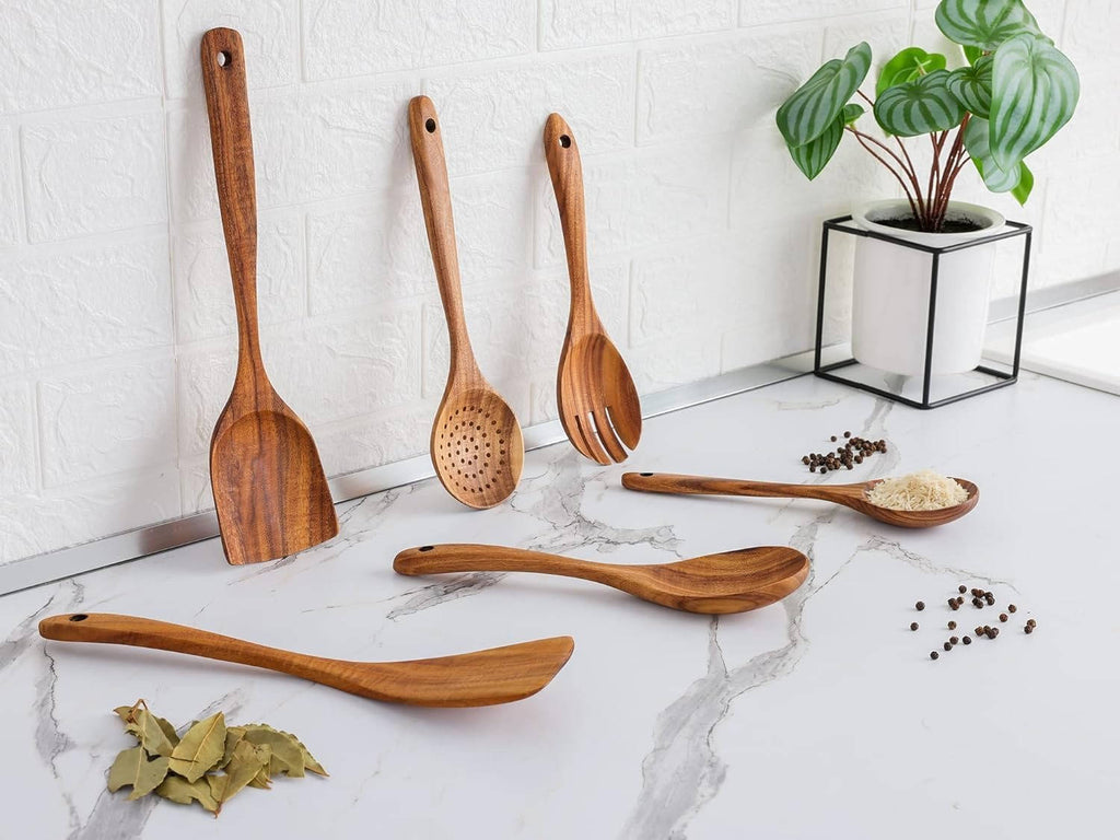 6pcs Wooden Utensils Set - product detail 4