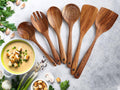 NOMOVA 6pcs Wooden Utensils Set