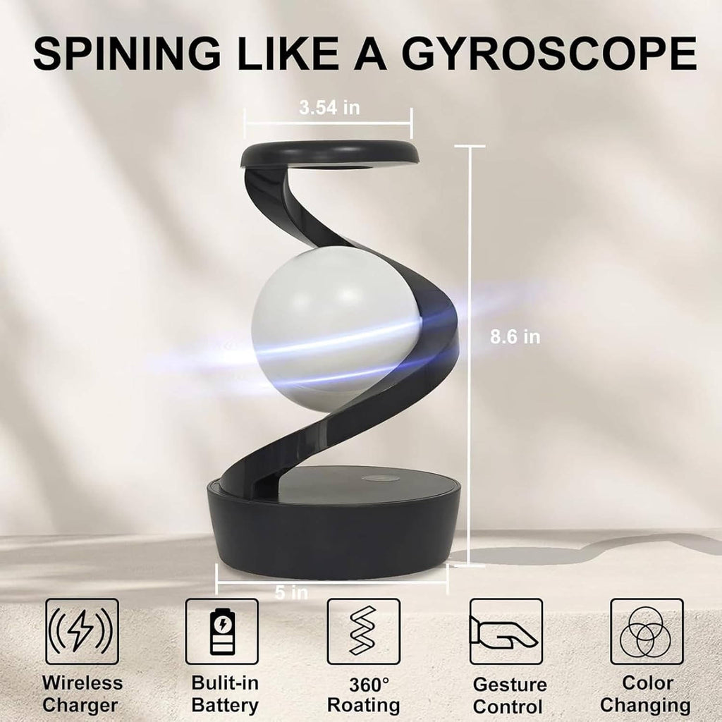 Levitating Moon Lamp Gesture Control & Wireless Charging - product detail 4
