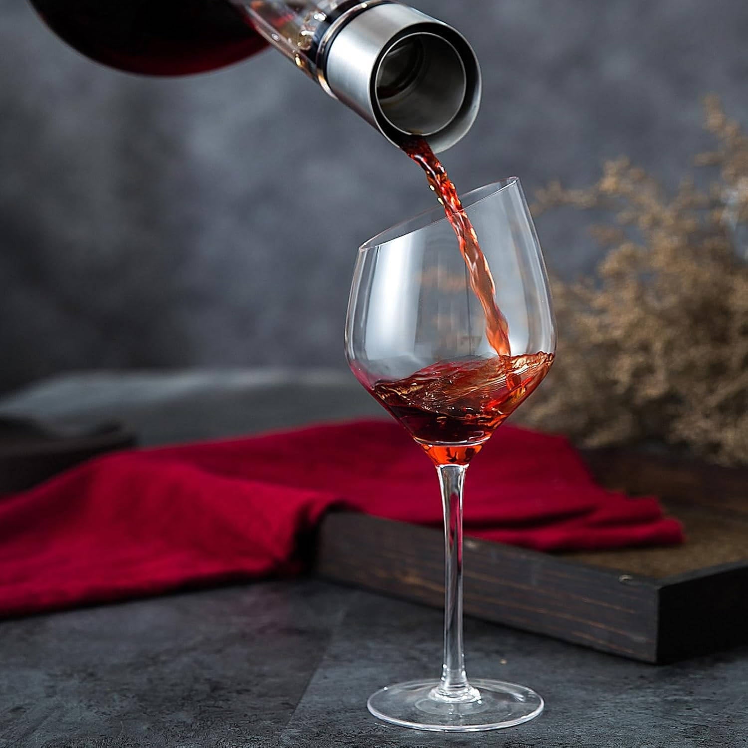 Crystal Glass Wine Decanter Aerator Carafe - product detail 6