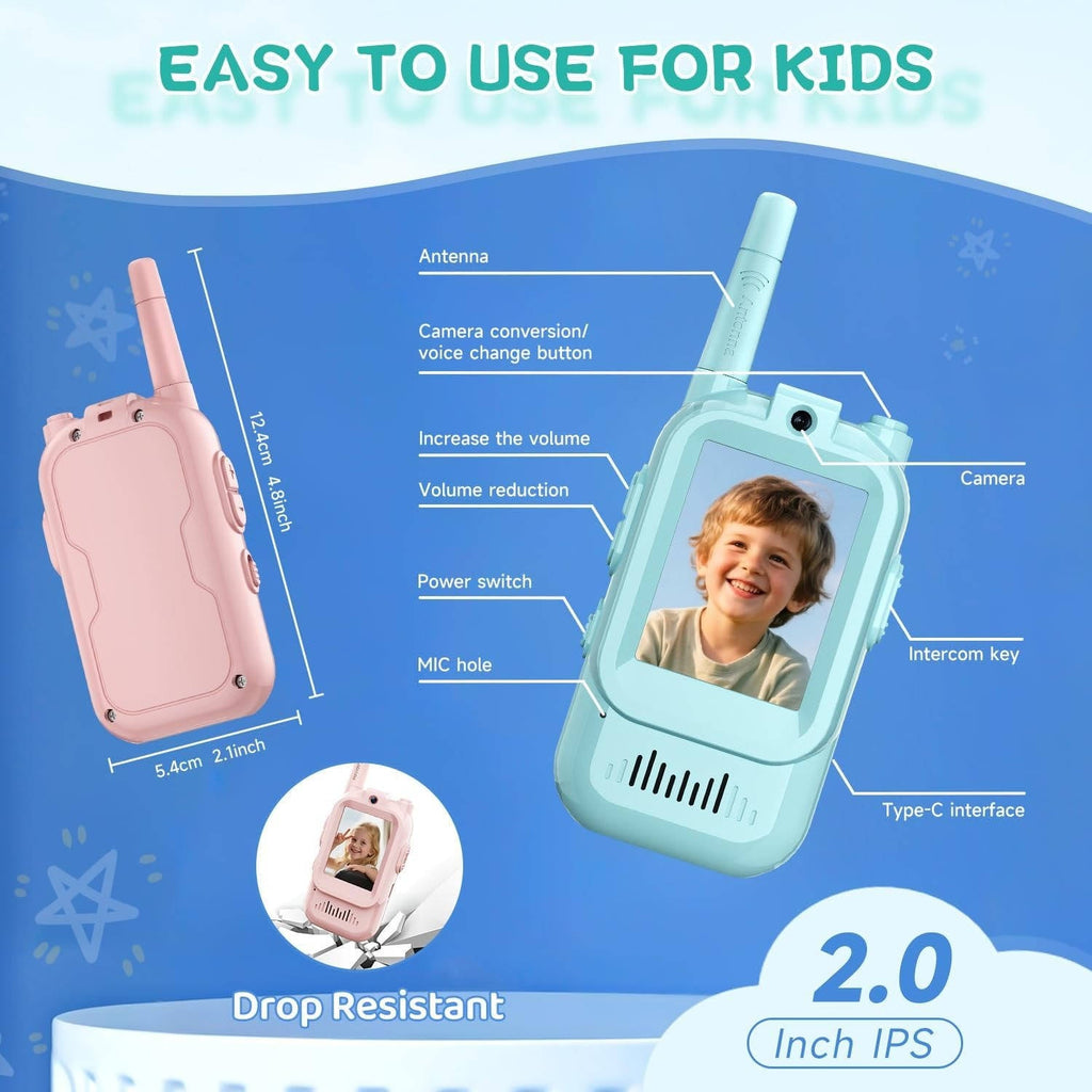 Kids Walkie Talkies Video Voice & Chat 2 Set - product detail 4