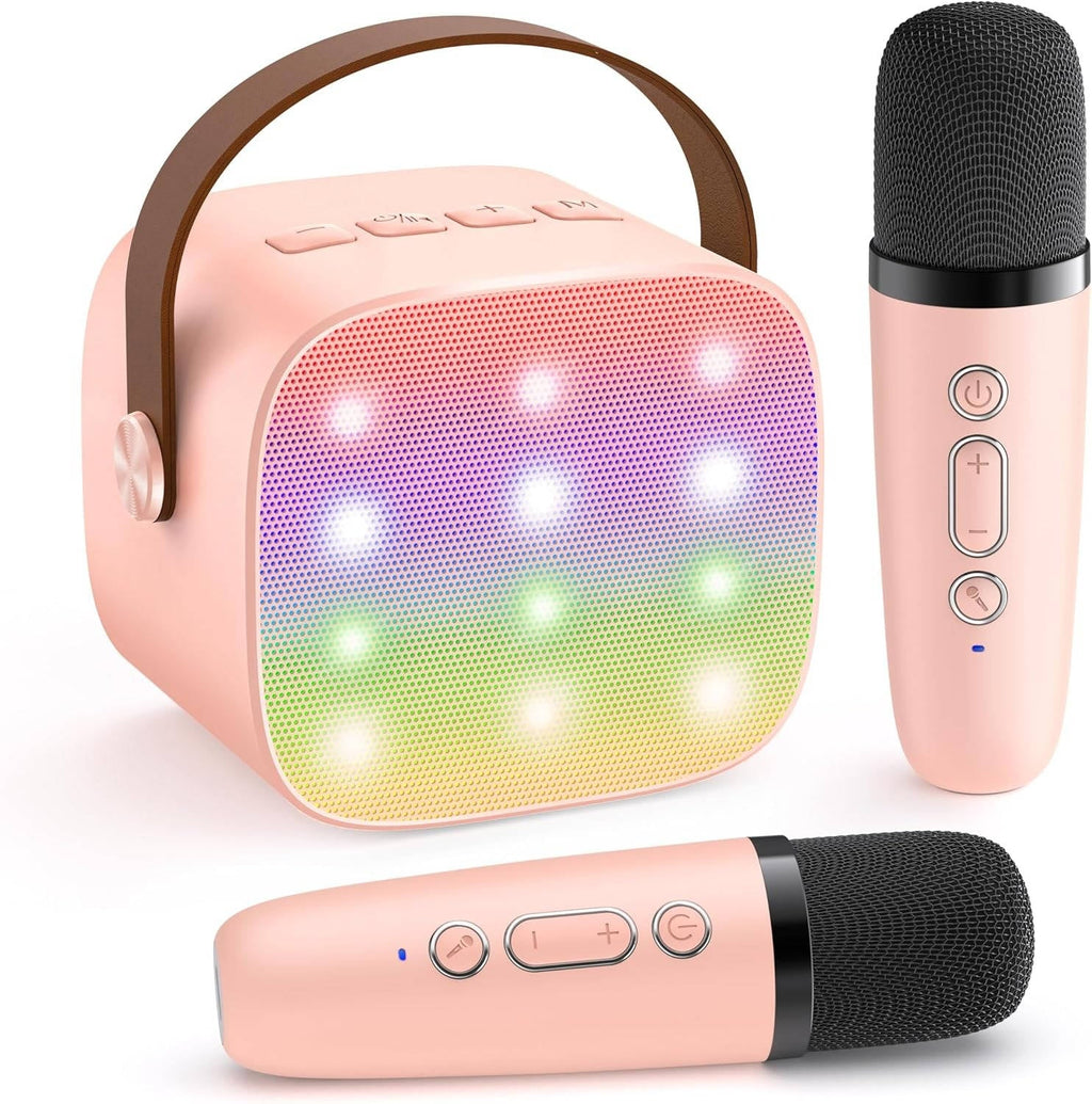 NOMOVA Mini Karaoke Machine with 2 Wireless Microphones