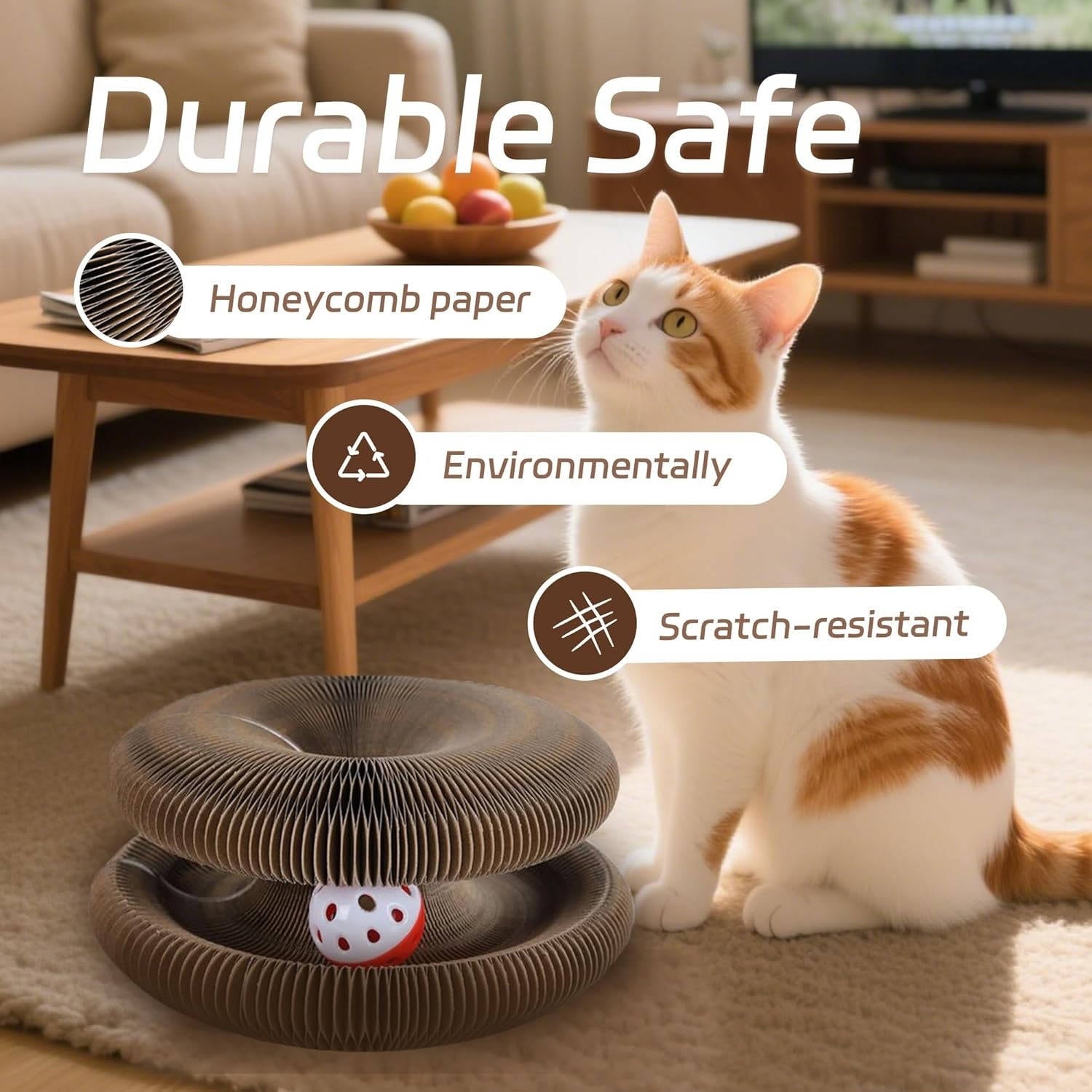 Cat Scratcher with Ball Track - product detail 4