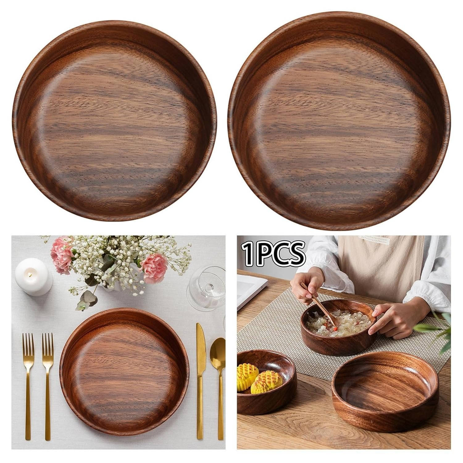Wood Bowls For Food - product detail 7