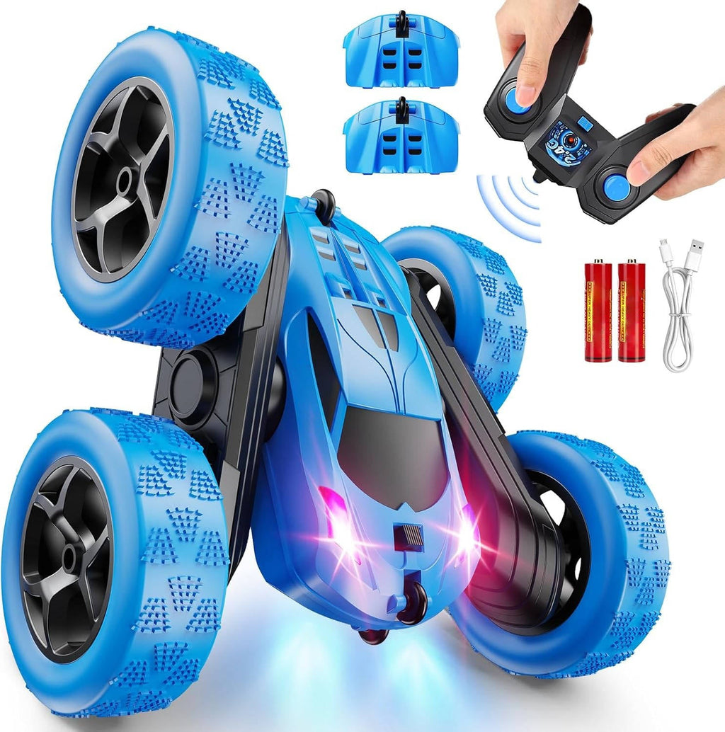 NOMOVA RC Cars Toys for Kids Ages 6 to 12 with LED Lights & 360° Flips
