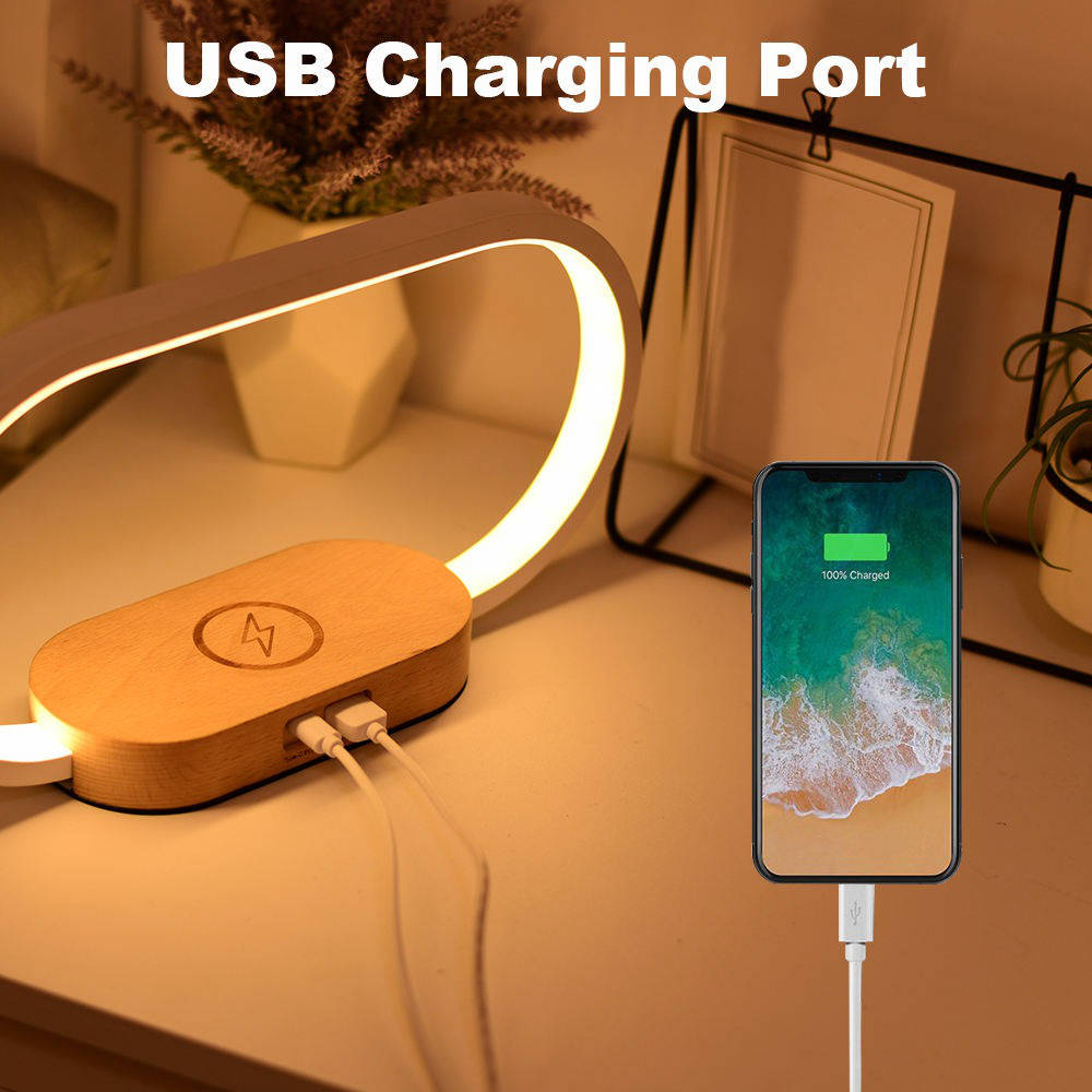 Alarm Clock with Wireless Charging and Night Light - product detail 4