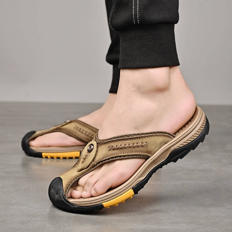 Water Resistant & Lightweight Toe Flip Flops for Men - product detail 13