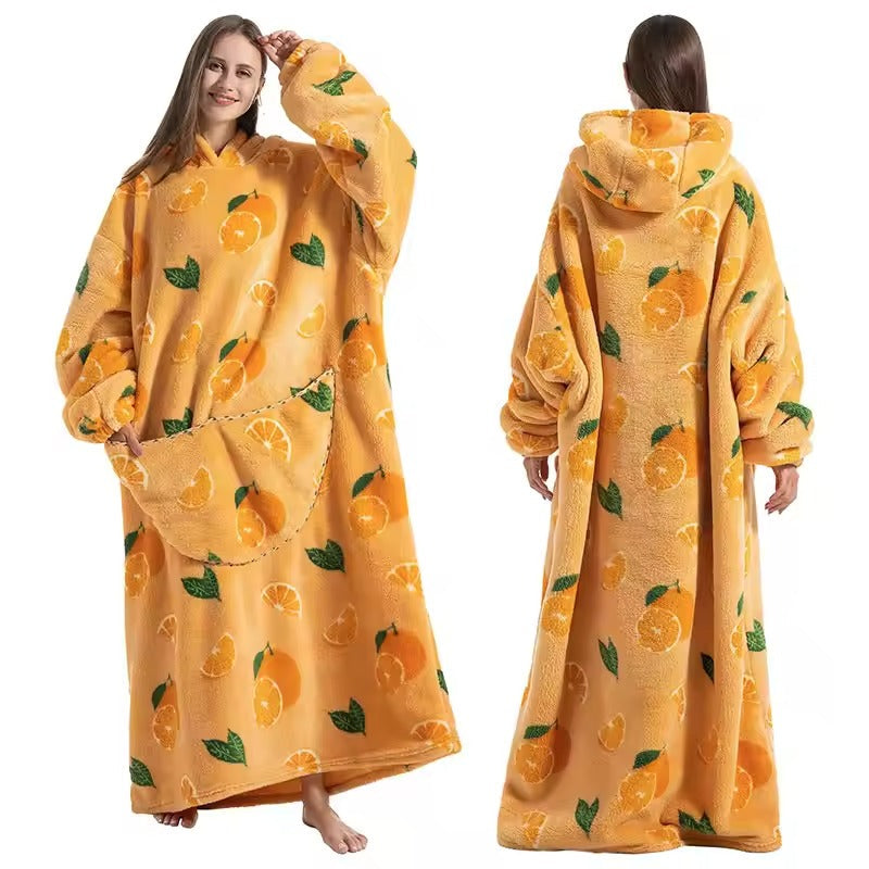Long Wearable Blanket Hoodie - product detail 4