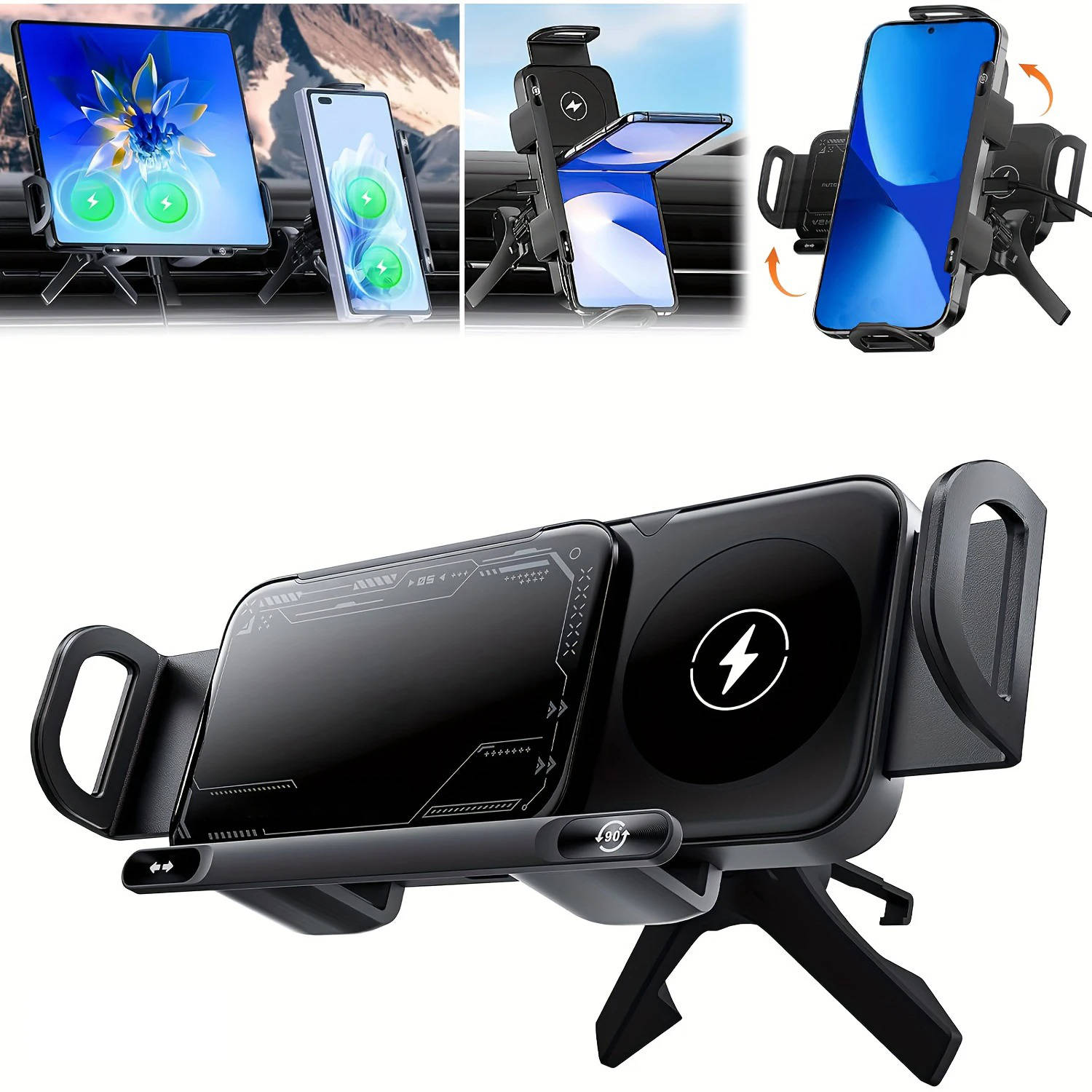 NOMOVA Car Wireless Fast Charger For Phone And Tablet