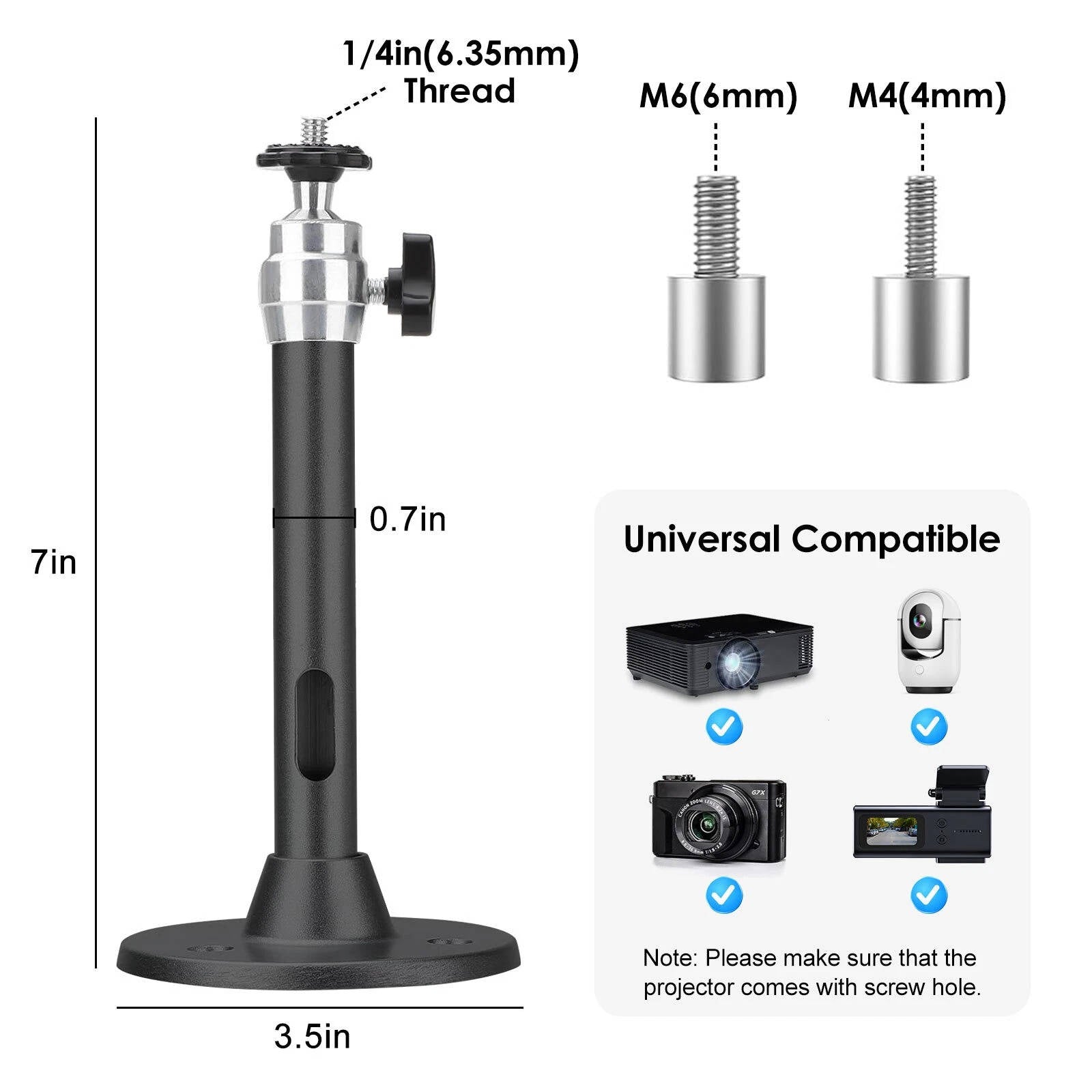 Universal Projector Ceiling Mount Kit - product detail 6