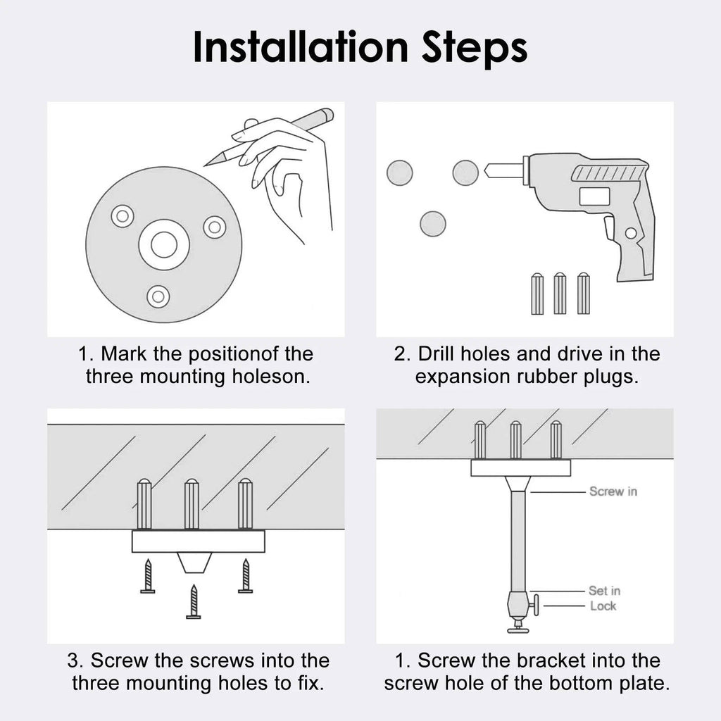 Universal Projector Ceiling Mount Kit - product detail 7