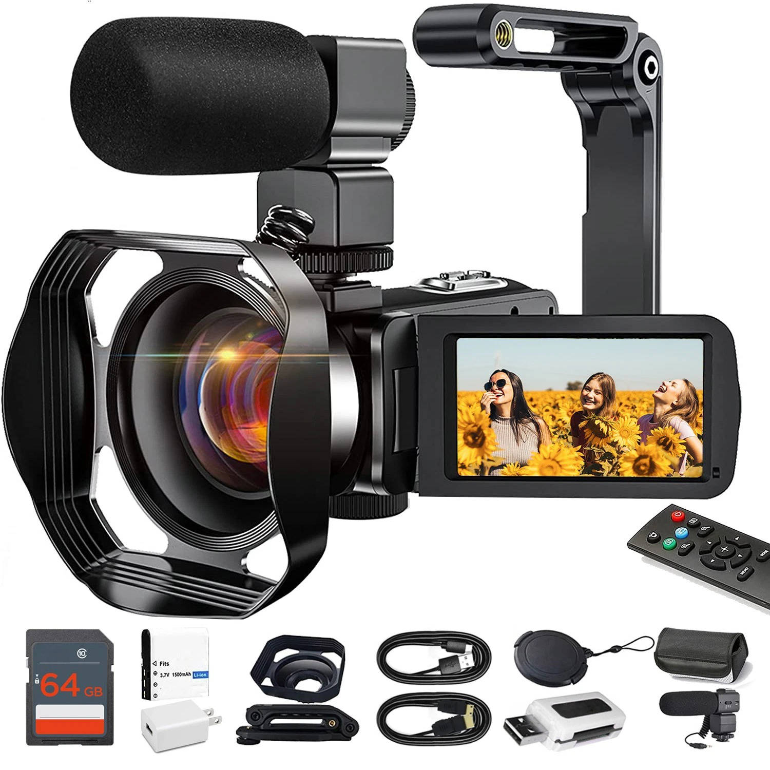 NOMOVA 4K Video Camera Camcorder YouTube Vlogging WiFi 48MP Camera