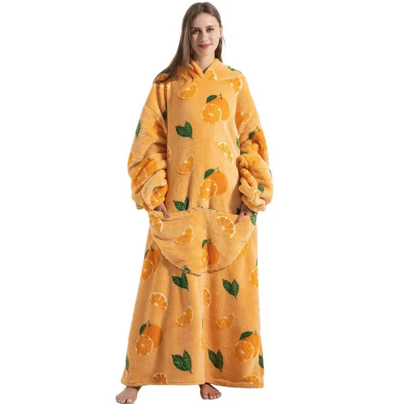 Long Wearable Blanket Hoodie - product detail 3