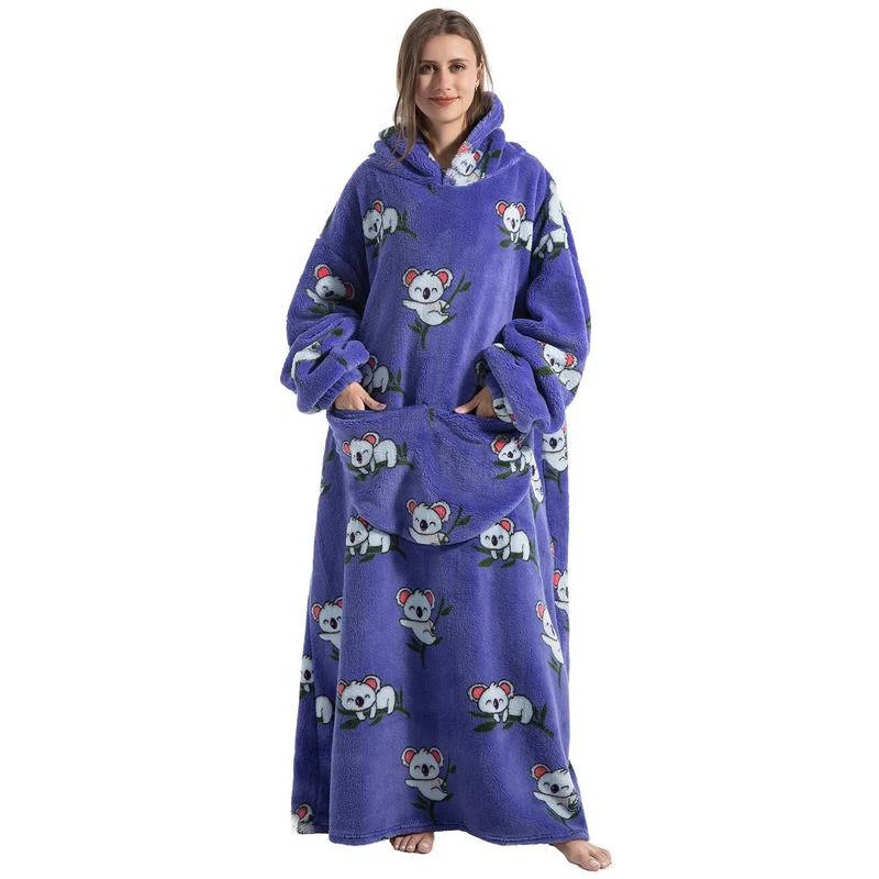Long Wearable Blanket Hoodie - product detail 11