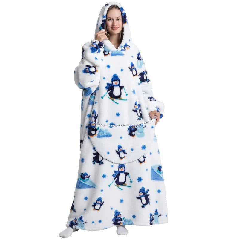 Long Wearable Blanket Hoodie - product detail 12