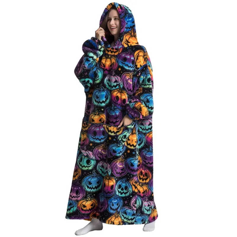 Long Wearable Blanket Hoodie - product detail 14