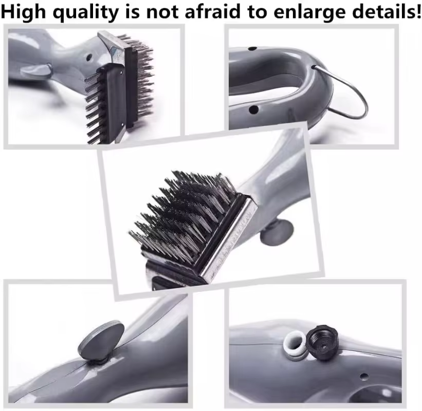 Barbecue Grill Outdoor Steam Cleaning Brush BBQ Cleaner Charcoal Scraper - product image 5