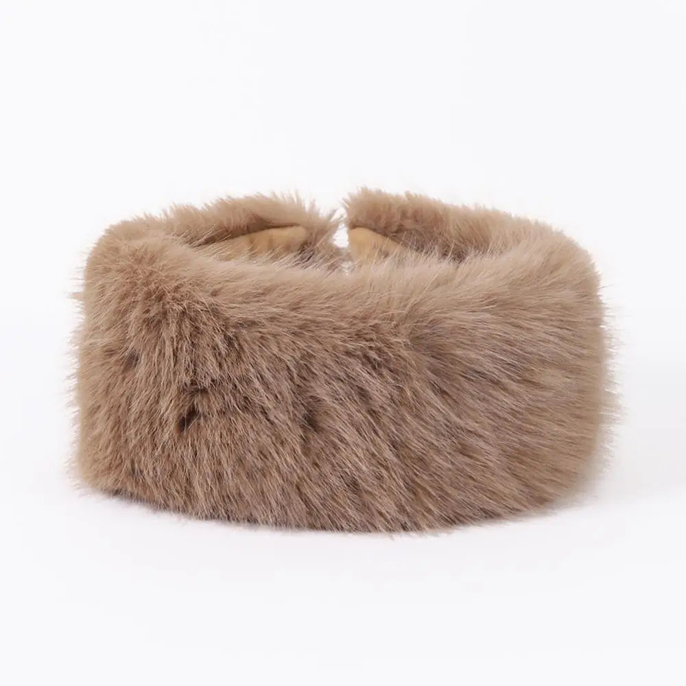 Fluffy Faux Fur Headband for Women - product detail 6