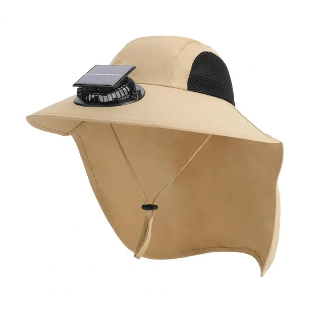 Solar Fan Hat with Wide Brim UV Protection - product detail 9