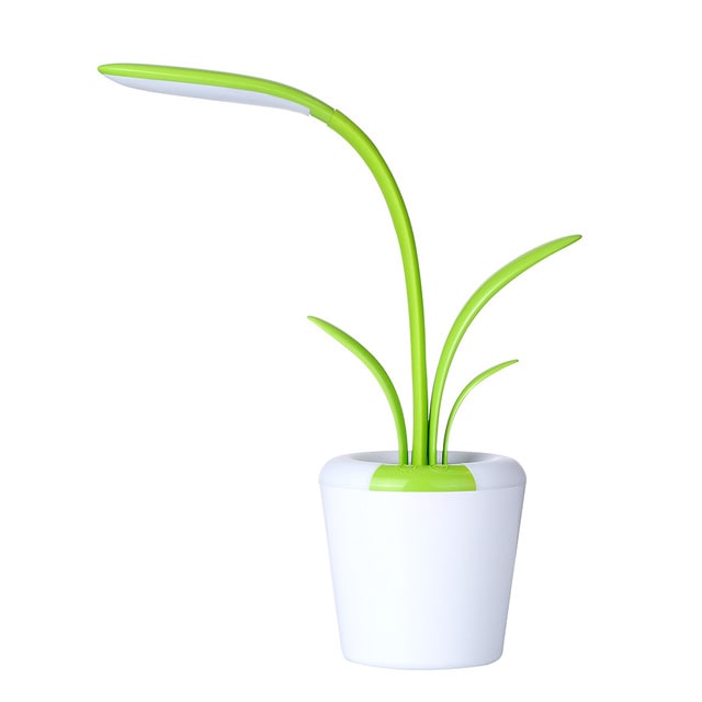 Lámpara de escritorio infantil con luz LED, cuello de cisne flexible, batería recargable y carga USB